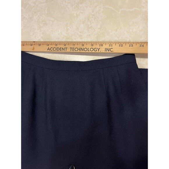 ALBERT NIPON Vintage Peplum Jacket Pencil Skirt Wool Gold Buttons Career Sz 8 - Picture 11 of 15